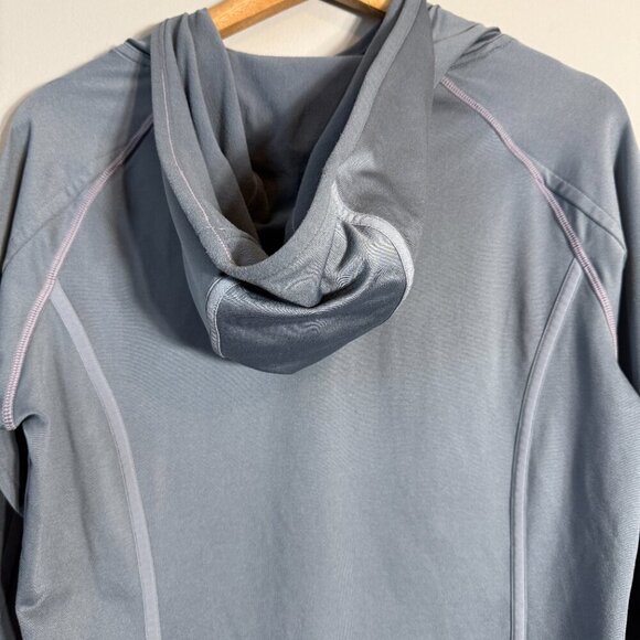 Athleta Plush Tech Pullover Hoodie Women's Medium Gray Active Running Outdoor - Picture 10 of 13